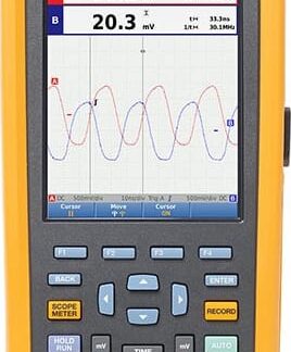 Osciloscopio de mano Fluke 124B/NA Industrial ScopeMeter de 40 MHz (Norteamérica)