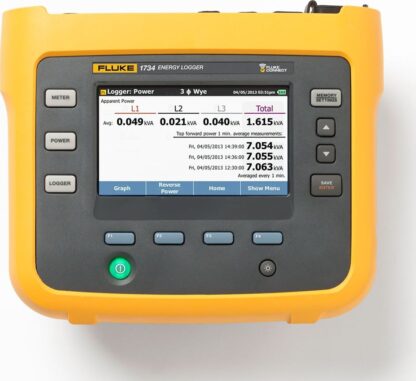 Registrador de energía eléctrica trifásico Fluke 1734/B con Fluke Connect (versión básica)