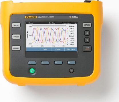 Registrador de energía trifásico Fluke 1738/B, versión avanzada No Flexis