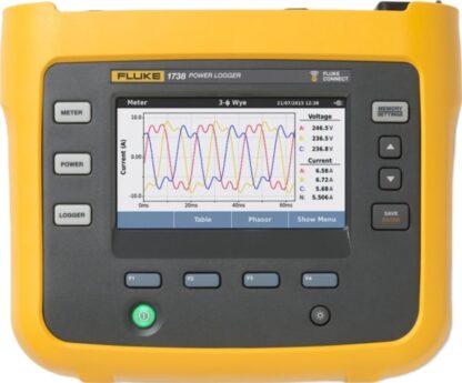 Fluke 1738/FPC - 1738 Registrador de calidad de energía portátil avanzado con plan Premium Care Standard de 1 año