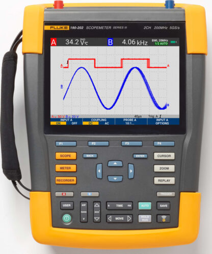 Fluke 190-502-III-S - Osciloscopio en color, 500 MHz, 2 canales con paquete de software