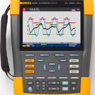 Fluke 190-204-III-S - Osciloscopio en color, 200 MHz, 4 canales con paquete de software