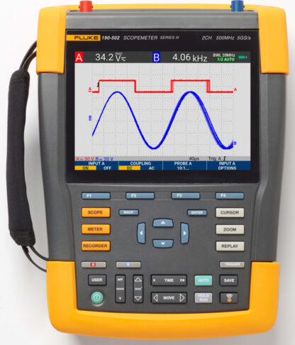 Fluke 190-502-III - Osciloscopio en color, 500 MHz, color de 2 canales