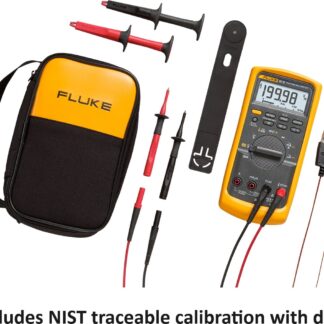 Fluke 87-5/E2 CAL - Kit combinado de electricista industrial; Incluye calibración trazable al NIST con datos