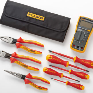 Kit de inicio de multímetro para electricistas y herramientas manuales aisladas Fluke IB117K