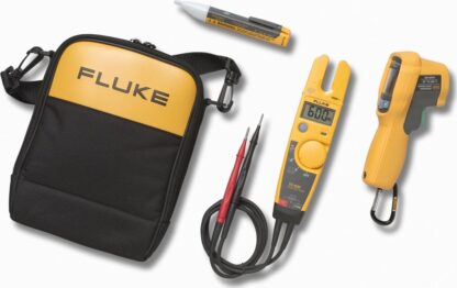 KIT Fluke T5-600/62MAX+/1AC Probador de voltaje/corriente y termómetro infrarrojo portátil y detector de voltaje