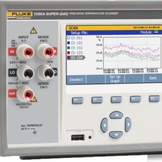 Escáner de temperatura de precisión Fluke 1586A 120/C Super-DAQ, solo mainframe, 120 V, calibración acreditada