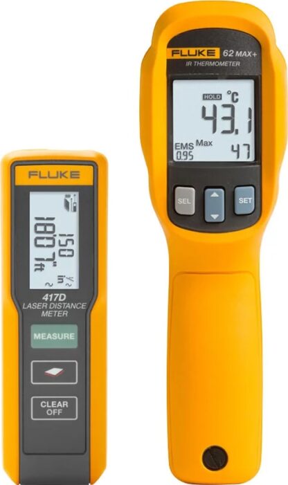 KIT Fluke 417D+62MAX+ Kit combinado de medidor de distancia láser/termómetro infrarrojo