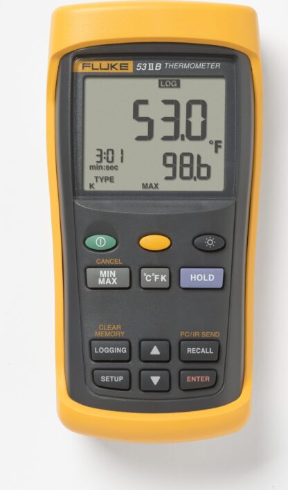 Fluke 53-2 B 60HZ - Termómetro digital de entrada única con registro de datos