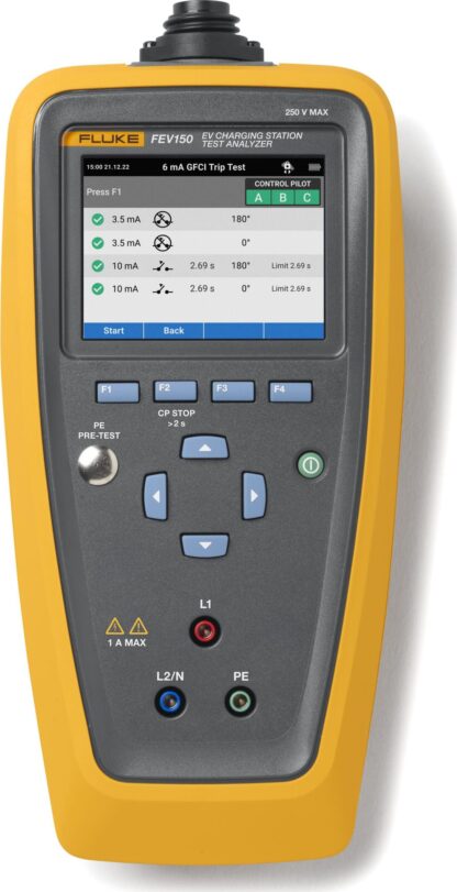 Fluke FEV150/BASIC - Analizador de estaciones de carga para vehículos eléctricos (solo unidad de prueba, no incluye conectores)